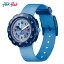 【公式ストア】Flik Flak フリックフラック SHADES OF BLUE シェイズ・オブ・ブルー FPSP060Swatch(スウォッチ) Power Time 7+(パワー・タイム・7+) 【送料無料】(素材)ベルト：再生PETキッズ ボーイズ 腕時計 人気 定番 プレゼント