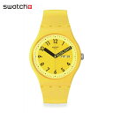 Swatch スウォッチ PROUDLY YELLOW プラウドリー・イエロー SO29J702Originals(オリジナルズ) NEW GENT(ニュー・ジェント) (素材)ベルト：シリコン ケース：バイオ由来素材メンズ レディース 腕時計 人気 定番 プレゼント