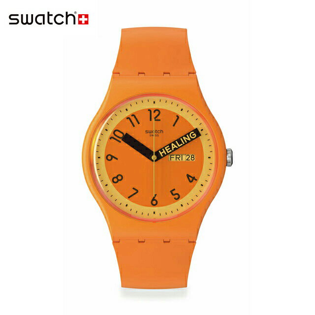 スウォッチ 腕時計（メンズ） 【公式ストア】Swatch スウォッチ PROUDLY ORANGE プラウドリー・オレンジ SO29O700Originals(オリジナルズ) NEW GENT(ニュー・ジェント) 【送料無料】(素材)ベルト：シリコン ケース：バイオ由来素材メンズ レディース 腕時計 人気 定番 プレゼント