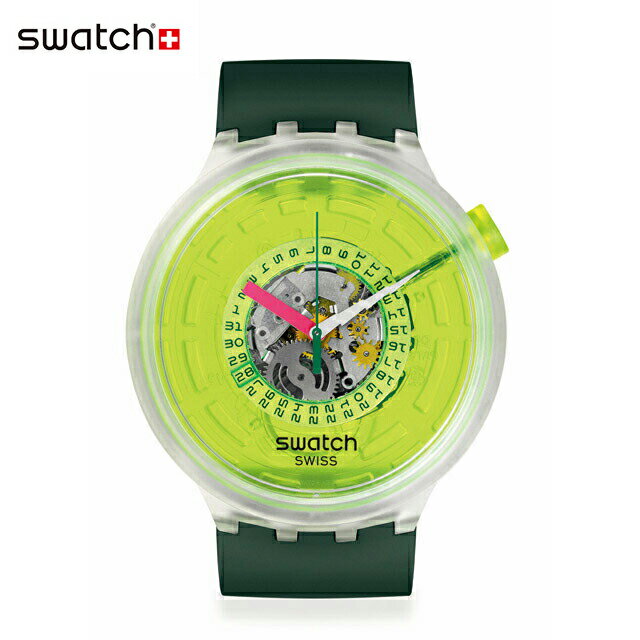 スウォッチ 腕時計（メンズ） 【公式ストア】Swatch スウォッチ SWATCH BLINDED BY NEON スウォッチ・ブラインデッド・ネオン SB05K400Swatch(スウォッチ) BIG BOLD(ビッグ・ボールド) 【送料無料】(素材)ベルト：バイオ由来素材メンズ レディース 腕時計 人気 定番 プレゼント