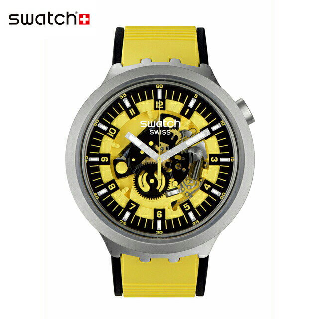 楽天スウォッチ公式オンラインストア【公式ストア】Swatch スウォッチ BOLDEN YELLOW ボールド・イエロー SB07S109Originals（オリジナルズ） BIG BOLD IRONY（ビッグ・ボールド・アイロニー） 【送料無料】（素材）ベルト：ゴムメンズ レディース 腕時計 人気 定番 プレゼント