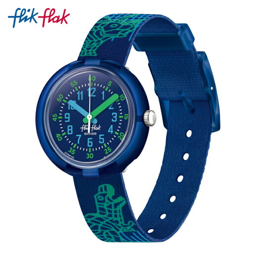 【公式】Flik Flak フリックフラック CYBEROZAURUS サイベロザウルス FPNP135 Swatch(スウォッチ) キッズ 腕時計 男の子 ブルー アナログ クオーツ 3気圧防水 【公式】Flik Flak フリックフラック CYBEROZAURUS サイベロザウルス FPNP135 Swatch(スウォッチ) キッズ 腕時計 男の子 ブルー アナログ クオーツ 3気圧防水