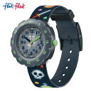 【公式ストア】Flik Flak フリックフラック GAMING WORLD ゲーミング・ワールド FPSP066Swatch(スウォッチ) Power Time 7+(パワー・タイム・7+) 【送料無料】(素材)ベルト：再生PETキッズ ボーイズ 腕時計 人気 定番 プレゼント