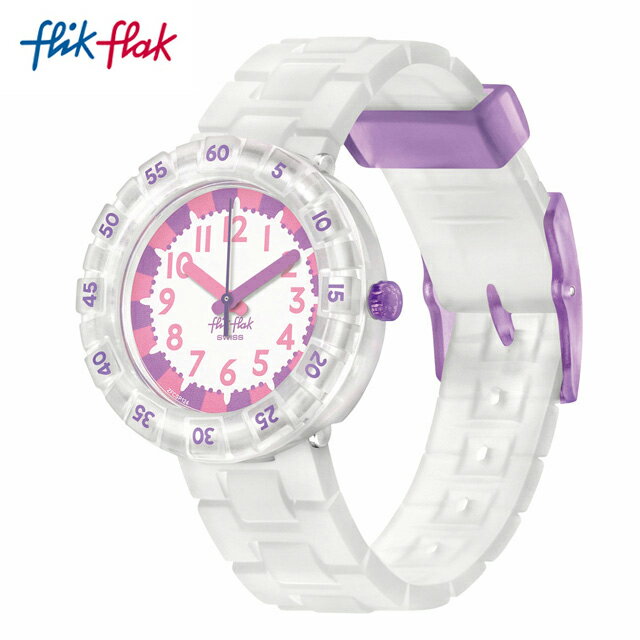 【公式ストア】Flik Flak フリックフラック LEVEL MILKY レベルミルキー FCSP124Swatch(スウォッチ) Power Time(パワー・タイム) 【送料無料】(素材)ベルト：シリコン ケース：バイオ由来プラスチックキッズ ボーイズ ガールズ 腕時計 人気 定番 プレゼント