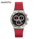 【公式ストア】Swatch スウォッチ CRIMSON CARBONIC RED クリムゾンカーボンレッド YVS524Originals(オリジナルズ) New Irony Chrono(ニュー アイロニー クロノ) 【送料無料】(素材)ベルト：ゴムメンズ レディース 腕時計 人気 定番 プレゼント