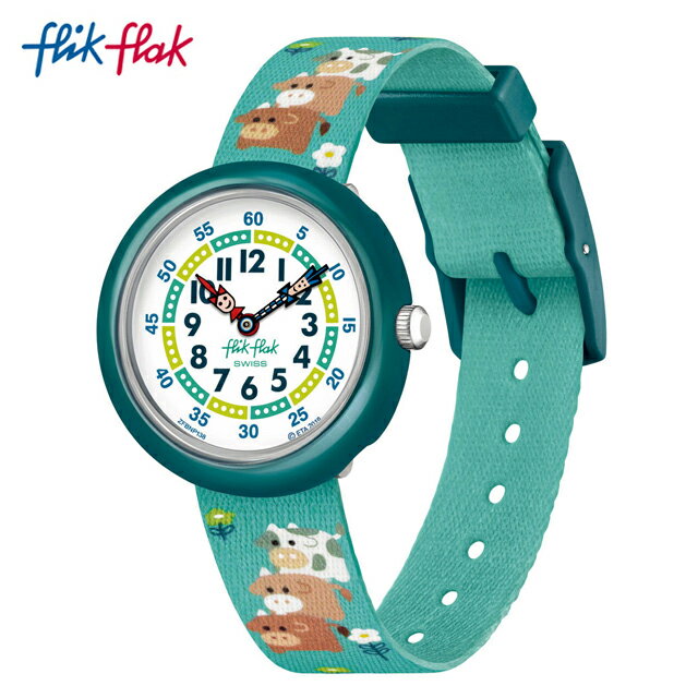 【公式ストア】Flik Flak フリックフラック OXTRAORDINARY オクストラディナリー FBNP138DSwatch(スウォッチ) Story Time(ストーリー・タイム) 【送料無料】(素材)ベルト：再生petキッズ ボーイズ ガールズ 腕時計 人気 定番 プレゼント