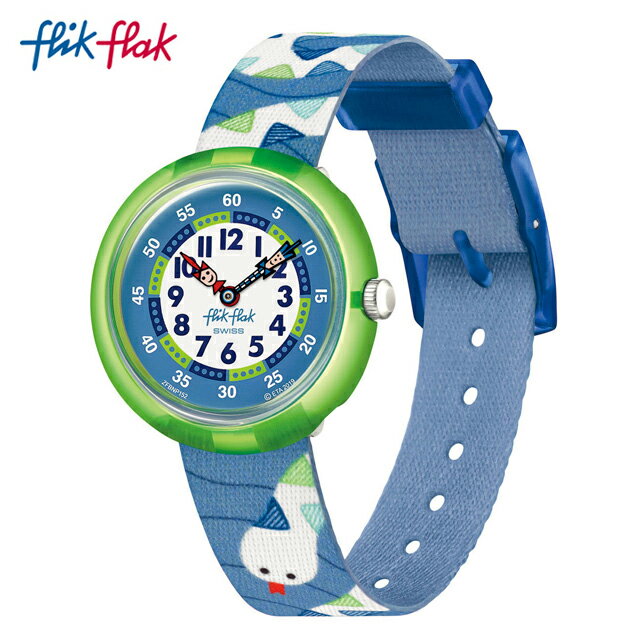 【公式】Flik Flak フリックフラック SSSNAKE SSスネーク FBNP152C Swatch(スウォッチ) キッズ 腕時計 女の子 男の子 かわいい ブルー アナログ クオーツ 3気圧防水