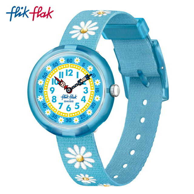 【公式ストア】Flik Flak フリックフラック SPARKLING DAISY スパーキング・デイジー FBNP186Swatch(スウォッチ) Story Time(ストーリー・タイム) 【送料無料】(素材)ベルト：再生petキッズ ボーイズ ガールズ 腕時計 人気 定番 プレゼント