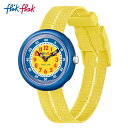 【公式ストア】Flik Flak フリックフラック RETRO YELLOW レトロ・イエロー FBNP189Swatch(スウォッチ) Story Time(ストーリー・タイム) 【送料無料】(素材)ベルト：再生petキッズ ボーイズ ガールズ 腕時計 人気 定番 プレゼント