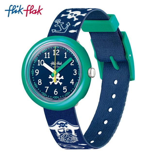 【公式ストア】Flik Flak フリックフラック FEAR KNOT フィーア ノット FPNP087Swatch(スウォッチ) Story Time(ストーリー タイム) 【送料無料】(素材)ベルト：再生petキッズ ボーイズ ガールズ 腕時計 人気 定番 プレゼント