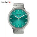 スウォッチ 腕時計（メンズ） 【公式】Swatch スウォッチ AQUA SHIMMER アクアシマー SB07S100GOriginals(オリジナルズ) BIG BOLD IRONY(ビッグ・ボールド・アイロニー) 【送料無料】(素材)ベルト：ステンレス(調節可能)メンズ レディース 腕時計 人気 定番 プレゼント