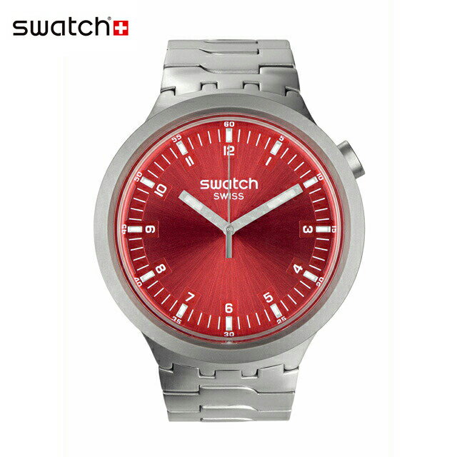 Swatch スウォッチ SCARLET SHIMMER スカーレットシマー SB07S104GOriginals(オリジナルズ) BIG BOLD IRONY(ビッグ・ボールド・アイロニー) (素材)ベルト：ステンレス(調節可能)メンズ レディース 腕時計 人気 定番 プレゼント