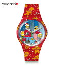 スウォッチ 腕時計（メンズ） 【公式ストア】Swatch スウォッチ WONDROUS WINTER WONDERLAND ワンダアス・ウインター・ワンダーランド SUOZ361Originals(オリジナルズ) New Gent(ニュー・ジェント) 【送料無料】(素材)ベルト：シリコンメンズ レディース 腕時計 人気 定番 プレゼント