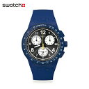 スウォッチ 腕時計（メンズ） 【公式ストア】Swatch スウォッチ NOTHING BASIC ABOUT BLUE ナッシング・ベーシック・アバウト・ブルー SUSN418Originals(オリジナルズ) New Chrono Plastic(ニュー・クロノ・プラスチック) 【送料無料】メンズ レディース 腕時計 人気 定番 プレゼント