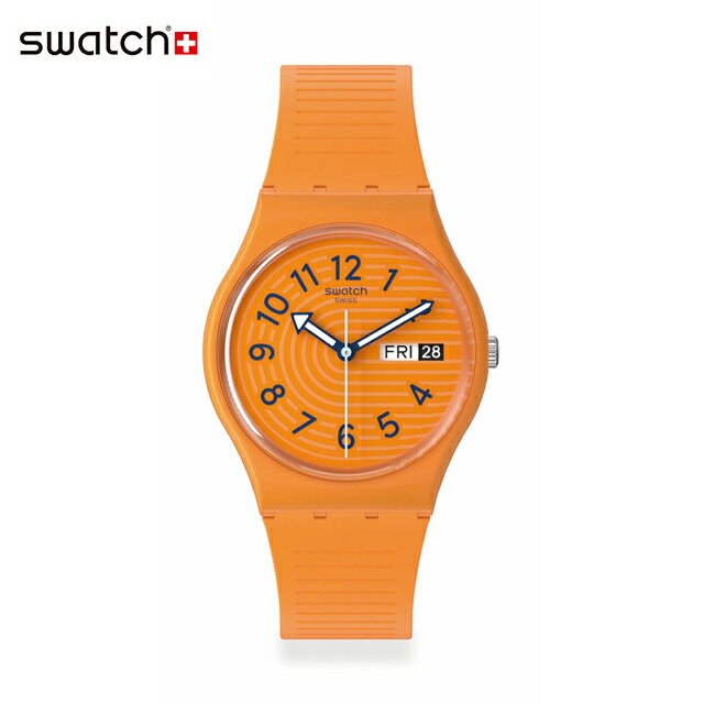 【公式ストア】Swatch スウォッチ TRENDY LINES IN SIENNA トレンディ・ラインズ・イン・シーナ SO28O703Originals(オリジナルズ) Gent(ジェント) 【送料無料】(素材)ベルト：シリコン ケース：バイオ由来素材メンズ レディース 腕時計 人気 定番 プレゼント