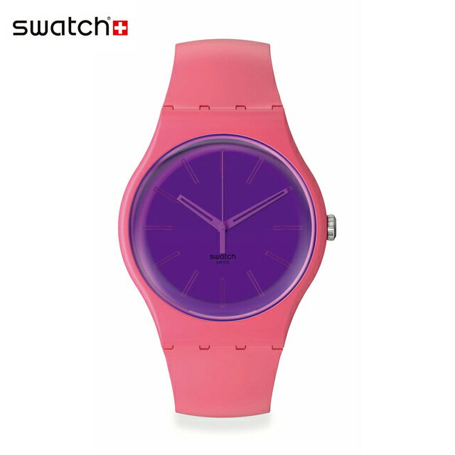 【公式】Swatch スウォッチ BERRY HARMONIOUS ベリー・ハーモニオス SO29P102 メンズ レディース 腕時計 クオーツ アナログ 3気圧防水 ピンク 大きめ スイスブランド おしゃれ ギフト プレゼント