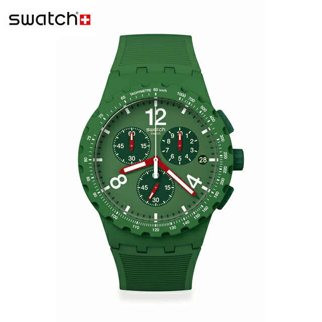 Swatch スウォッチ PRIMARILY GREEN プライマリー・グリーン SUSG407Originals(オリジナルズ) New Chrono Plastic(ニュー・クロノ・プラスティック) (素材)ベルト：シリコンメンズ レディース 腕時計 人気 定番 プレゼント