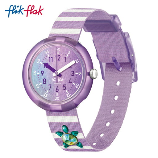 【お買い物マラソン期間はP10倍!】【公式】Flik Flak フリックフラック SHINING TURTLE シャイニング・タートル FPNP148 Swatch(スウォッチ) キッズ 腕時計 女の子 かわいい パープル アナログ クオーツ 3気圧防水 【お買い物マラソン期間はP10倍!】【公式】Flik Flak フリックフラック SHINING TURTLE シャイニング・タートル FPNP148 Swatch(スウォッチ) キッズ 腕時計 女の子 かわいい パープル アナログ クオーツ 3気圧防水