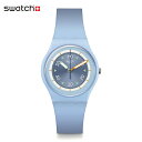 スウォッチ 腕時計（メンズ） 【公式ストア】Swatch スウォッチ FROZEN WATERFALL フローズン・ウォーターフォール SO31L100Originals(オリジナルズ) Gent(ジェント) 【送料無料】(素材)ベルト：シリコン ケース：Bioceramicメンズ レディース 腕時計 人気 定番 プレゼント