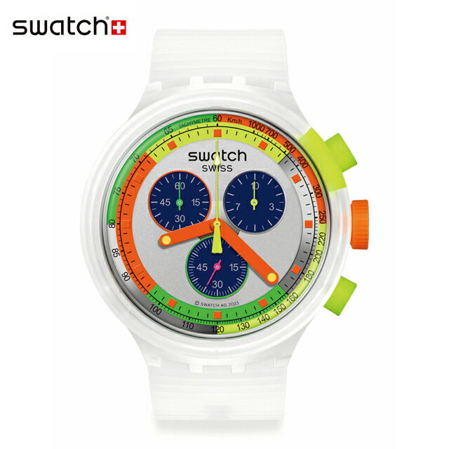 楽天スウォッチ公式オンラインストア【公式ストア】Swatch スウォッチ SWATCH NEON JELLY スウォッチ・ネオン・ジェリー SB02K100Originals（オリジナルズ） BIG BOLD（ビッグ・ボールド） 【送料無料】（素材）ベルト：シリコンメンズ レディース 腕時計 人気 定番 プレゼント