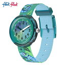 【公式】Flik Flak フリックフラック CAMO FRIENDS カモ・フレンズ FPNP161 Swatch(スウォッチ) キッズ 腕時計 男の子 グリーン アナログ クオーツ 3気圧防水(2)