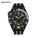 【公式】Swatch スウォッチ BLACK SEA NETTLE ブラック シー ネトル SSCU09B100 メンズ 腕時計 クオーツ アナログ 10気圧防...