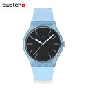 【お買い物マラソン期間はエントリーで最大P16倍!】【公式】Swatch スウォッチ BLUE MOVES ブルー・ムーブス SO29L101 メンズ レディース 腕時計 クオーツ アナログ 3気圧防水 ブルー 大きめ スイスブランド おしゃれ ギフト プレゼント