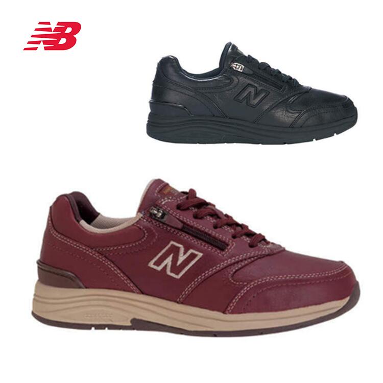 ニューバランス NEW BALANCE ニューバランス WW585 レディース スニーカー　ウォーキングシューズ 真っ黒 まっくろ オールブラック ワインレッド 赤 えんじ色 臙脂色 エンジ　幅広 ワイド