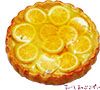 ミニチュア オレンジパイ パイ皿付き IDSMPIE41 ドールハウス用