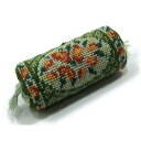 ミニチュア 英国製 ミニチュア ニードルポイント(刺繍)キット 筒形クッション バーバラ JGBC04 ドールハウス用