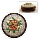 ミニチュア 英国製 ミニチュア ニードルポイント(刺繍)キット フットスツール アリスブルー JGFS02 ドールハウス用