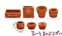 ミニチュア デコラティブ植木鉢 7個セット MWJM46 ドールハウス用