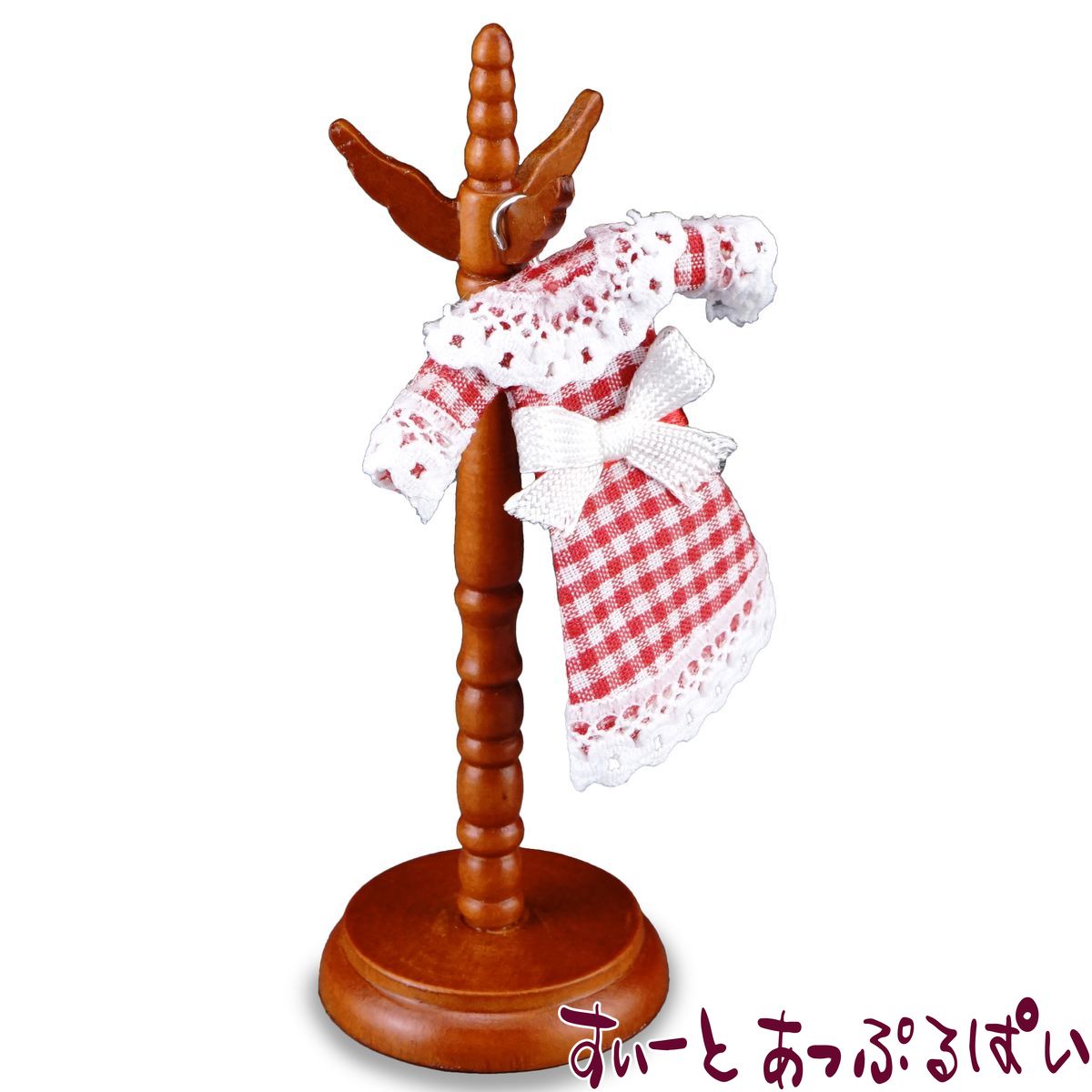 ミニチュア ロイターミニチュア キッズ コートハンガー ドレス1着付 RP1713-7 ドールハウス用