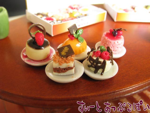 ミニチュア ミニミニデザート 5皿セット SMBK5SET ミニチュアハウス ドールハウス 用
