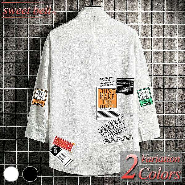 楽天sweet bell，Inc.【ポイント超UP】シャツ メンズ 七分袖 五分袖 カジュアルシャツ 春 夏 秋 半袖 ビジネス おしゃれ 大きいサイズも多数【Men’s 五分袖シャツ特集】バナーから↓