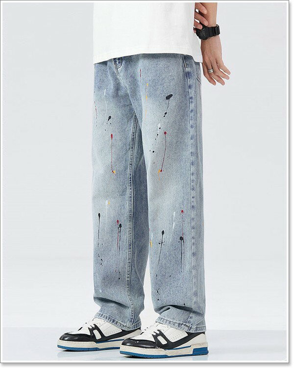 【ポイント超UP】デニムパンツ メンズ ジーパン ジーンズ 春 夏 秋 冬 ストレート ダメージ おしゃれ セール 大きいサイズも多数【Men’s ボトムス特集】バナーから↓