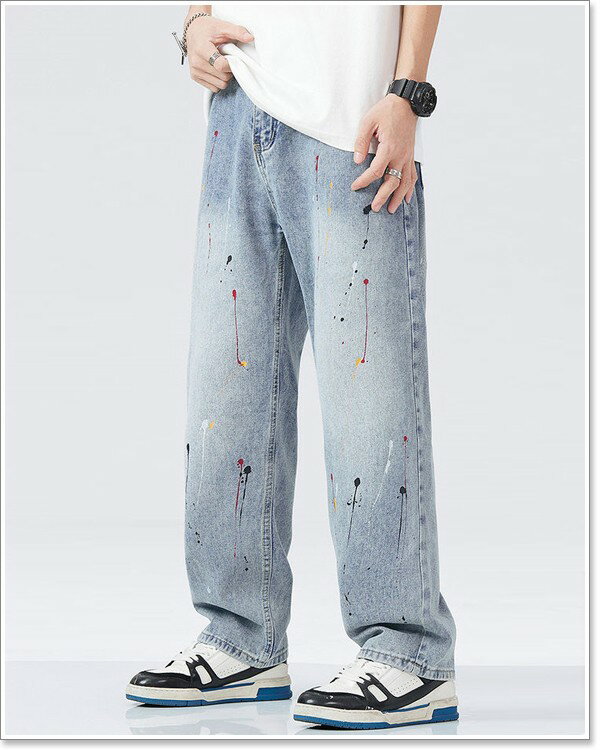 【ポイント超UP】デニムパンツ メンズ ジーパン ジーンズ 春 夏 秋 冬 ストレート ダメージ おしゃれ セール 大きいサイズも多数【Men’s ボトムス特集】バナーから↓