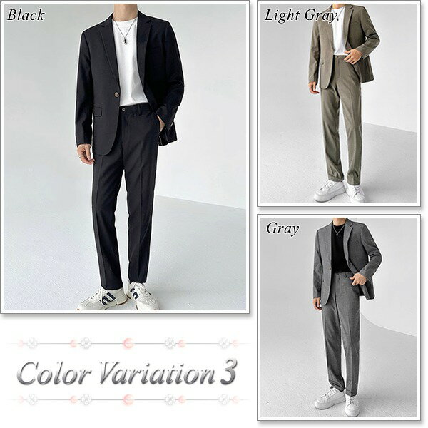 スーツ メンズ セットアップ シングル カジュアル ビジネス パーティー 1つボタン 結婚式 春 夏 秋 冬 おしゃれ オールシーズン 大きいサイズも充実【Men’s セットアップ特集】バナーから↓