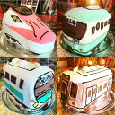 新幹線・電車・バスなどのかたちの3D立体型ケーキ スイーツ プチギフト　誕生日　バースデーケーキ パーティ サプラ…