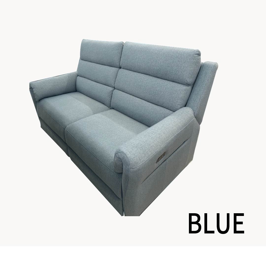 【最大2000円クーポン配布中/送料無料】電動リクライニングソファ ドレル アイボリー ブルー スイデコ スイートデコレーション [2]