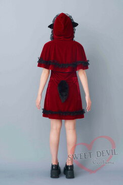 スーパーSALE ぴかりん コスプレ 魔界ずきん Mサイズ レディース ハロウィン コスプレ 衣装 仮装 赤ずきん ハロウィン衣装 コスチューム コス 赤ずきんちゃん あかずきん パーティー ハロウィンコスプレ こすぷれ ケープ ボレロ ワンピース 赤 レッド red
