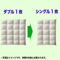 羽毛布団打ち直し(プレミアムダウンウォッシュ)サイズ変更ダブル1枚からシングル1枚+保管サービスベーシックコース