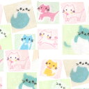 ダブル ガーゼ 「 プチプライス! ミルキーねこちゃん 」 生地 かわいい スタイ マスク