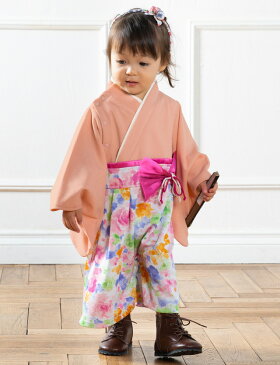 袴 ロンパース 女の子 男の子 春 夏 秋 冬 100日祝い 初節句 オーガニックコットン カバーオール 赤ちゃん ベビー フォーマル ベビー服 ベビー袴 袴ロンパース お食い初め こどもの日 初詣 ひな祭り お宮参り 結婚式 親子リンク コーデ ローズ柄