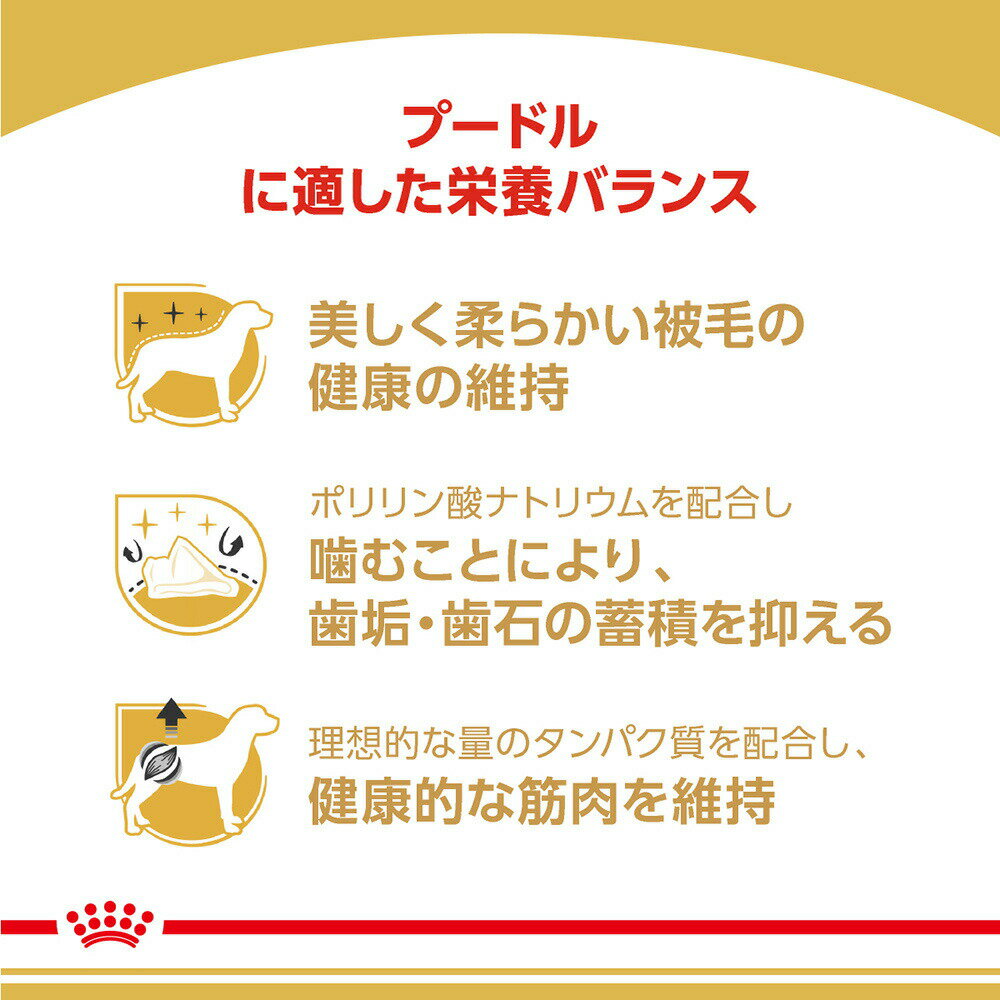 ロイヤルカナン プードル 成犬用 3kg (犬・ドッグ) [正規品] 犬 ドライフード ドッグフード