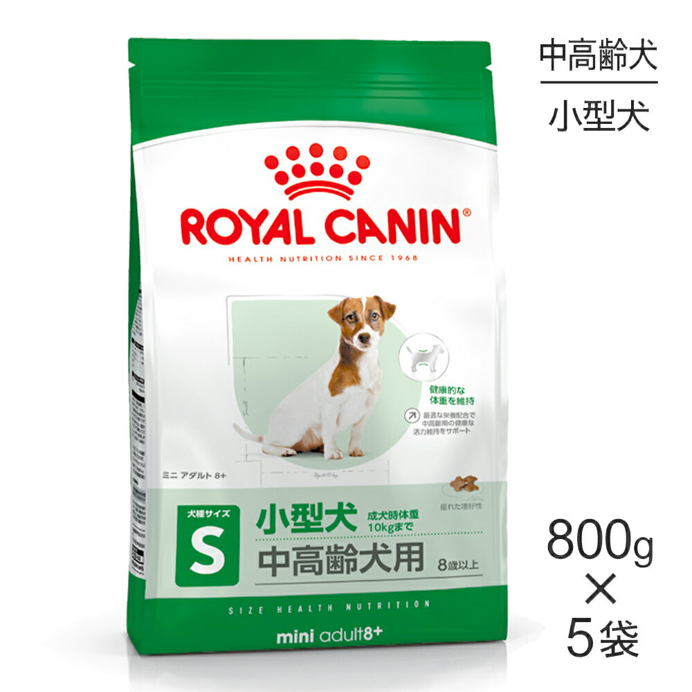 Royal Canin - 【最大400円オフクーポン■要事前取得】【800g×5袋】ロイヤルカナン SHN ミニ アダルト 8+ 小型犬 中・高齢犬用 8歳以上 (犬・ドッグ)[正規品]