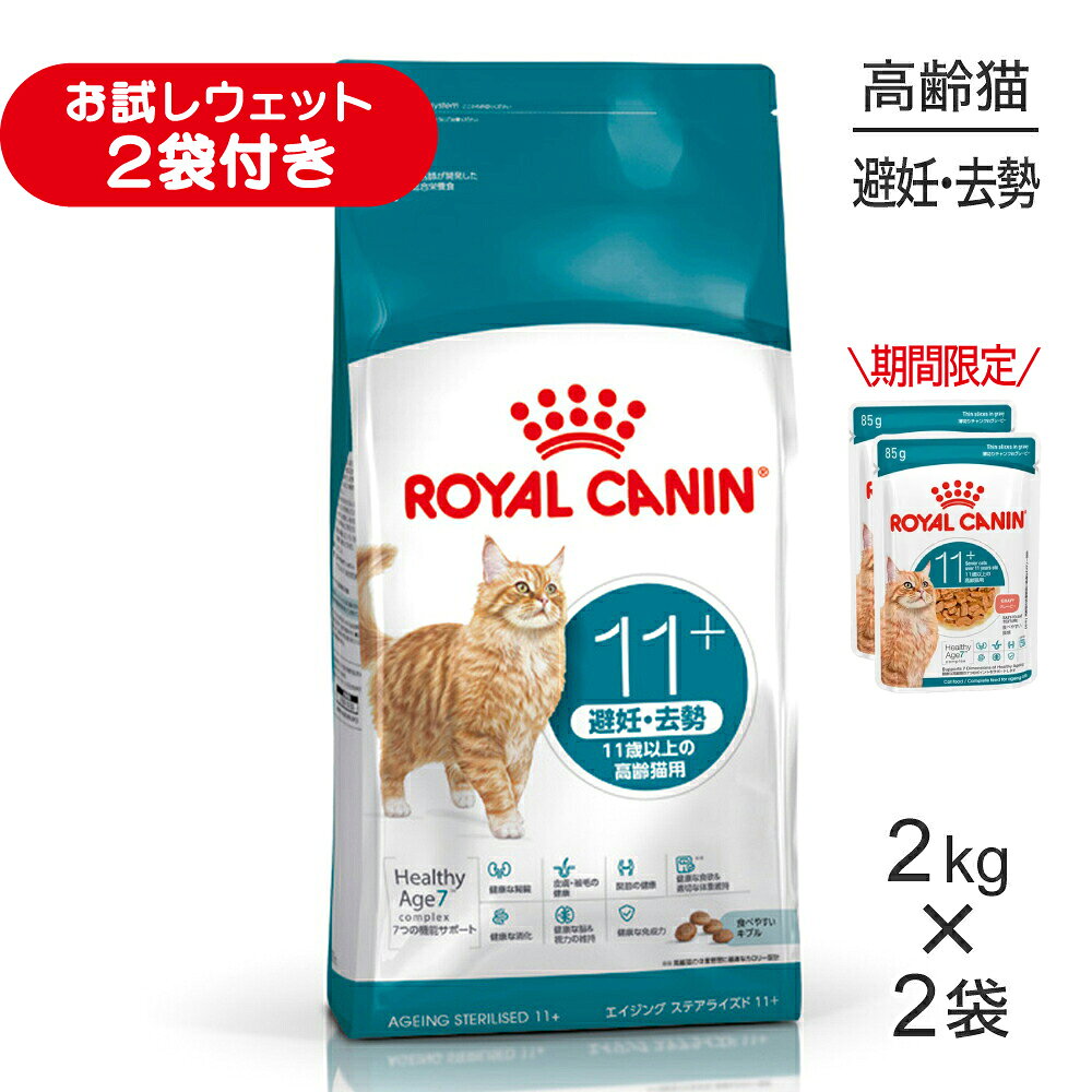 ロイヤルカナン　ステアライズド　2kg×2 計4kg 楽天市場】ロイヤルカナン エイジングステアライズド12+猫用2kgの通販