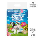 【最大400円オフクーポン■要事前取得】【34枚×2袋】ユニ・チャーム マナーウェア 女の子用 Mサイズ 小型犬~中型犬用 ピンクリボン・青リボン おむつ (犬・ドッグ)