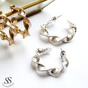 ピアス レディース ゴールド シルバー フープピアス おしゃれ デザイン ねじり アクセ アクセサリー シンプル モチーフ 大人 上品 可愛い かわいい プチプ...