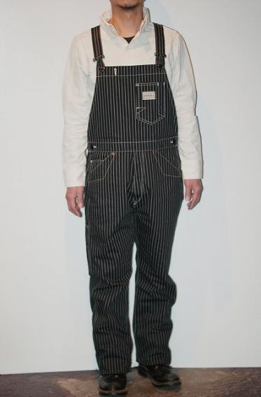 Pherrow's (フェローズ) オーバーオール 271OA-W ブラックウォバッシュ